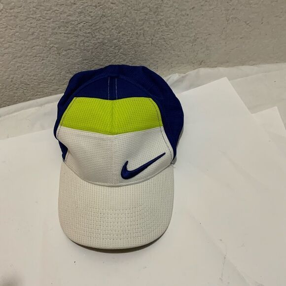 Nike golf hat navy blue green white adjustable - Picture 2 of 9